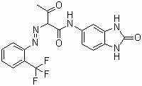 Pigment-kollane-154-molekulaarstruktuur